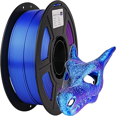 26 – Aceaddity Silk Magic PLA 3D Printer Filament, 1.75mm 3D Printing PLA Filament, Shiny Silk Coextruded PLA, Dimensional Accuracy +/- 0.02 mm, …