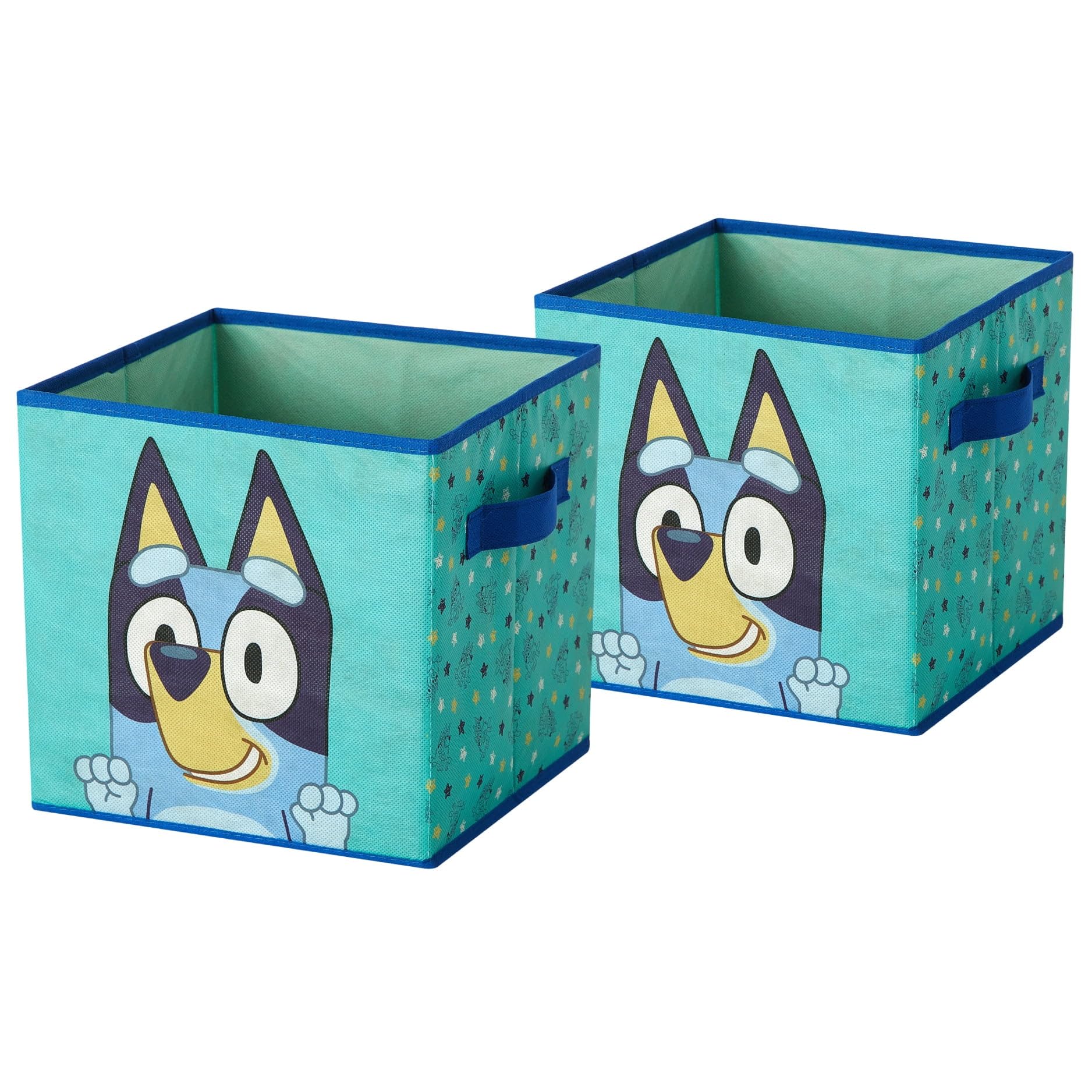 Bluey Lot de 2 Bacs de Rangement Pliables en Tissu 25 cm