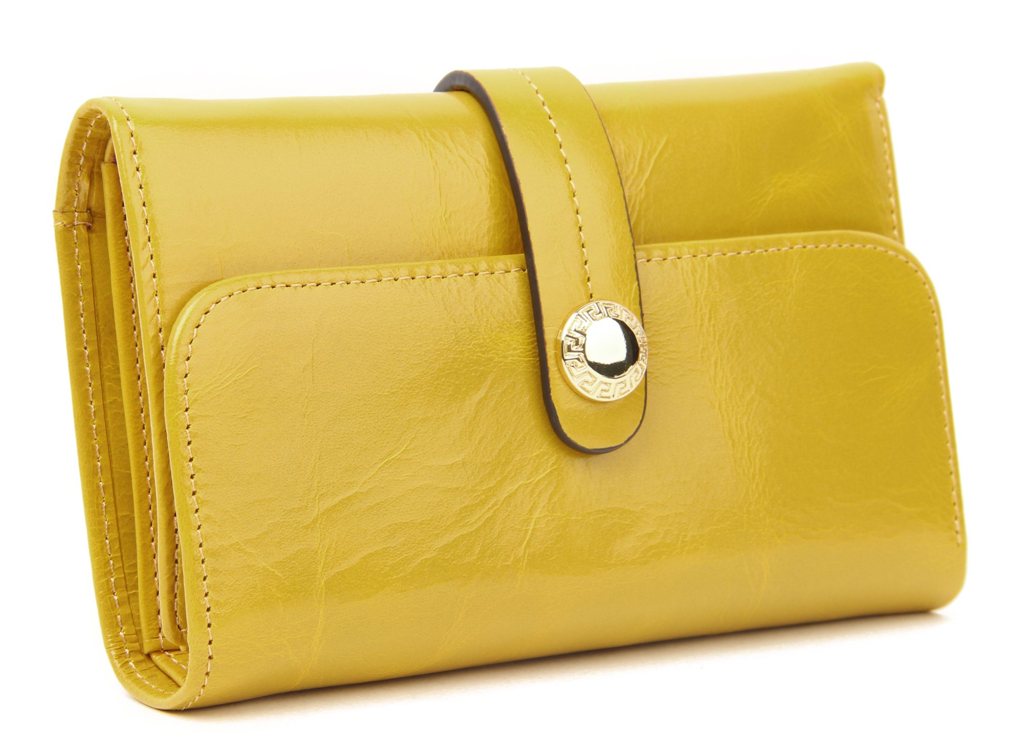 Women's Mini Genuine Leather Trifold Wallet Luxury Coin Purse