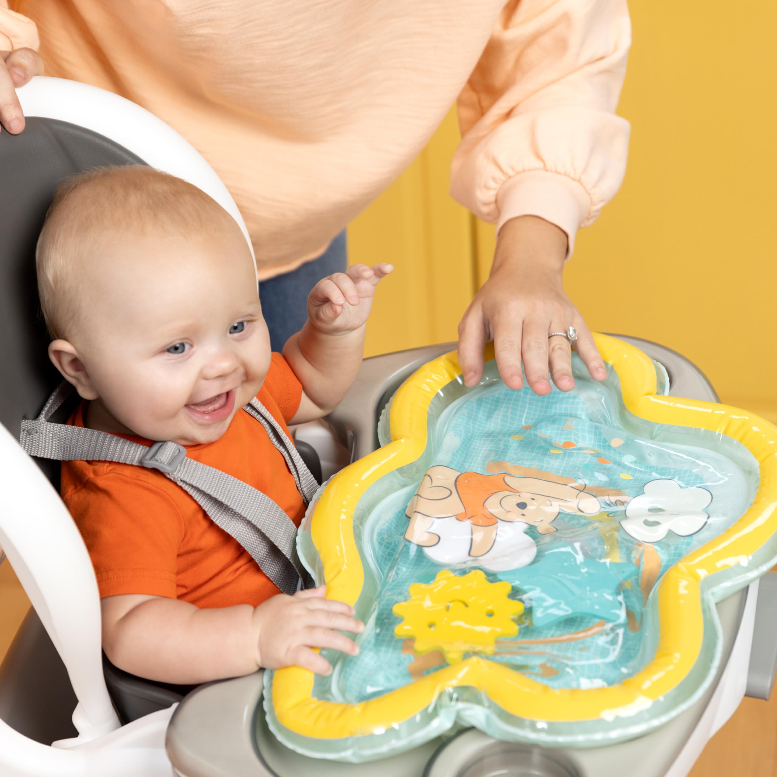 Bright Starts, Kubuś Puchatek Kiedyś Upon a Tummy Time mata wodna na Tummy Time niebieska unisex noworodki+