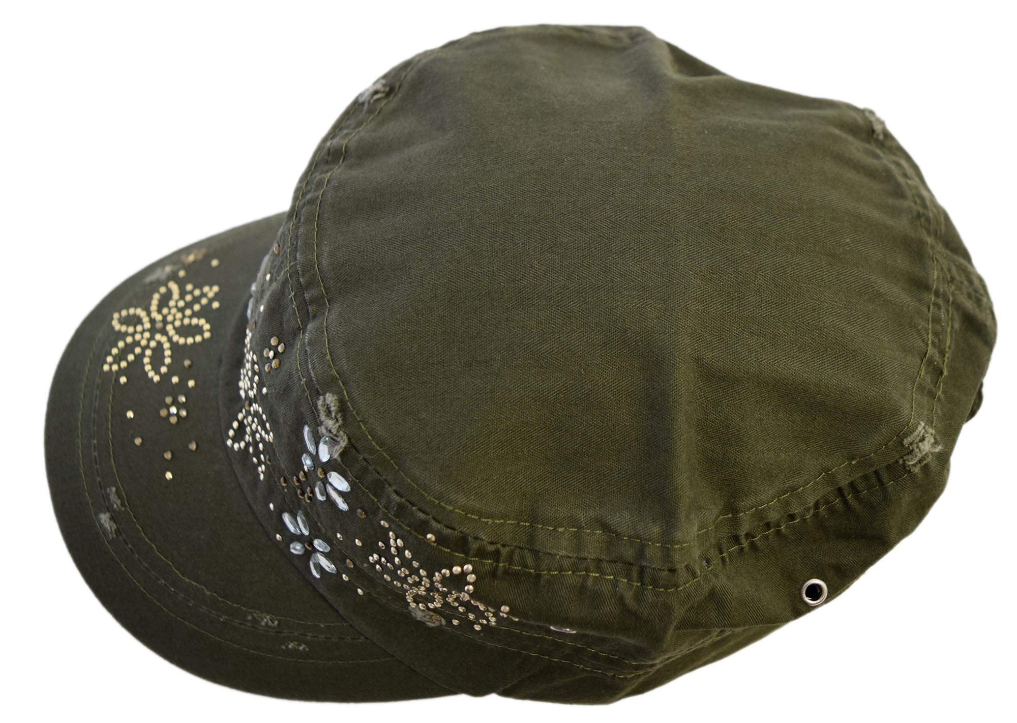 Cap - Damen Army Cap Vintage (290) (Oliv)