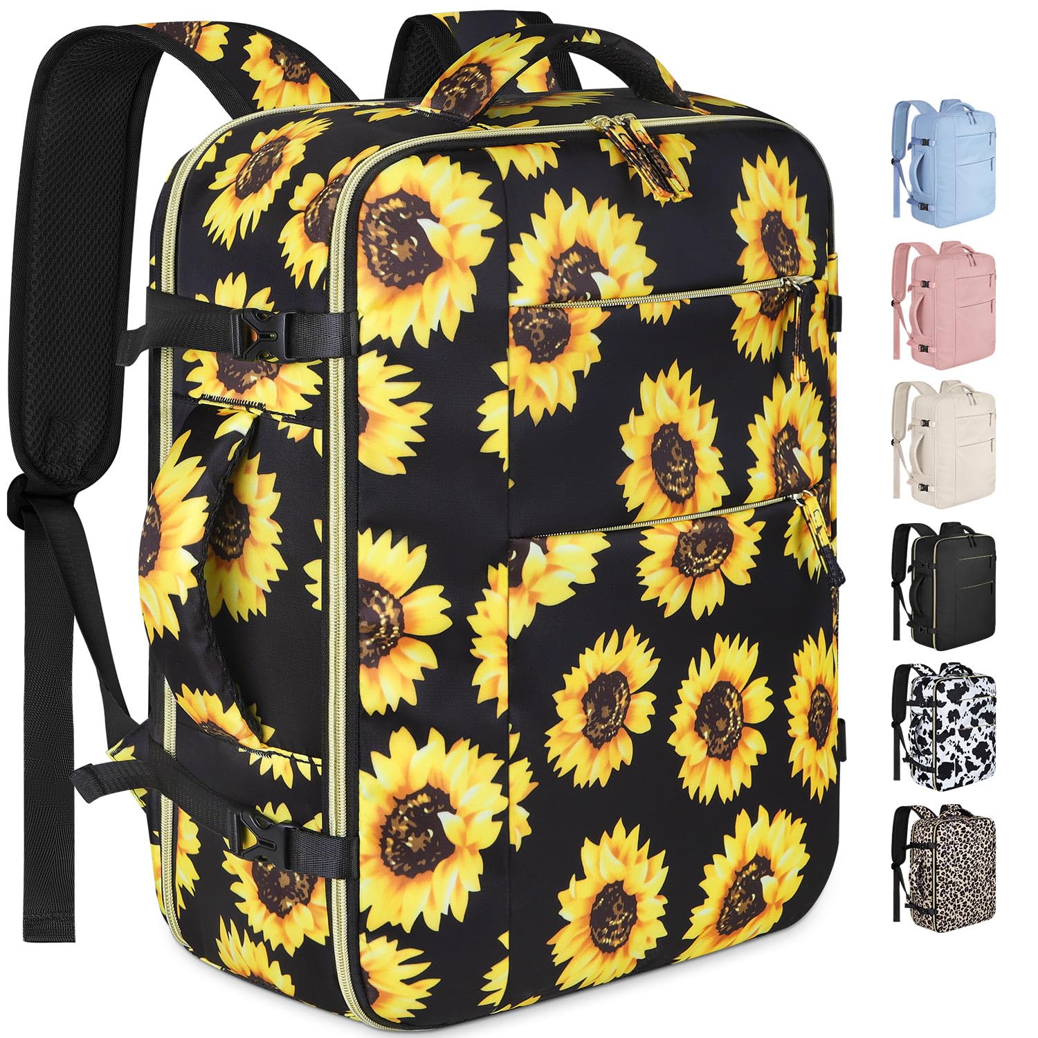 Capolo Travel Backpack for Women Men Waterproof Laptop Backpack Airlines Approved Carry On Backpack Bag Computer Bookbag for Business, Work, Traveling