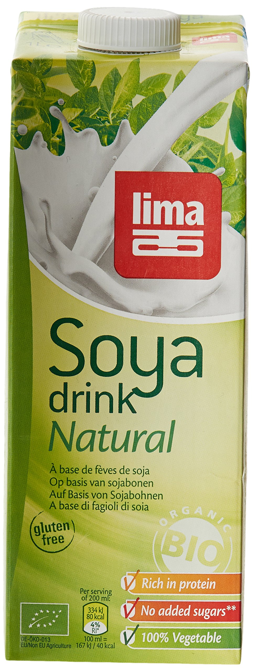 Lima Boisson à Base de Soja Naturel 1 L Lot de 6