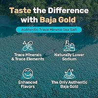 Vista 3 de Baja Gold Sal marina mineral - Recomendada por Gary Brecka - Sal de molienda fina para cocinar y hornear Sal natural de Baja para usos culinarios