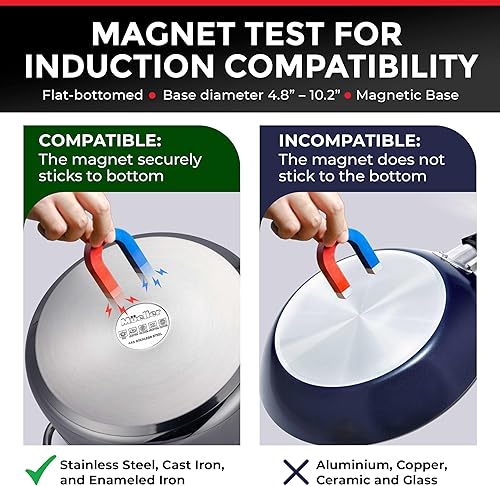 Miniatura 7 de Mueller RapidTherm - Quemador portátil de inducción para encimera de inducción, 1800 W, 8 niveles de temperatura, temporizador, apagado automático,
