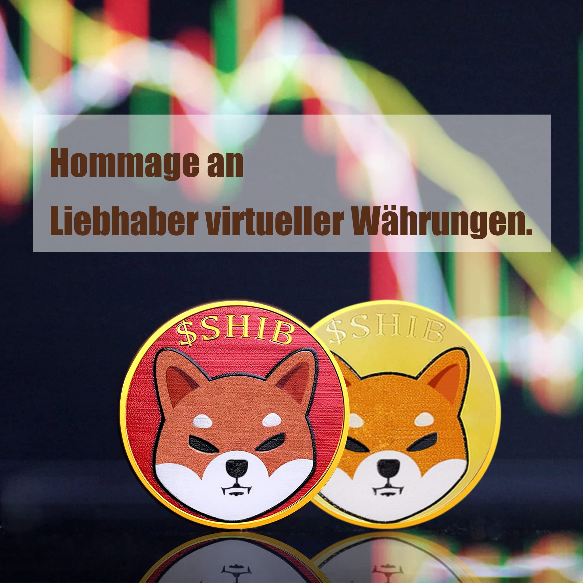 cosbur Shiba Inu Coin, Puro Colore Oro Fisico Shiba Coin in Regalo  Protettivo da Collezione, Shib Coin Decentral Meme Token, Set di 2 (Oro &  Rosso) : Amazon.it: Giochi e giocattoli