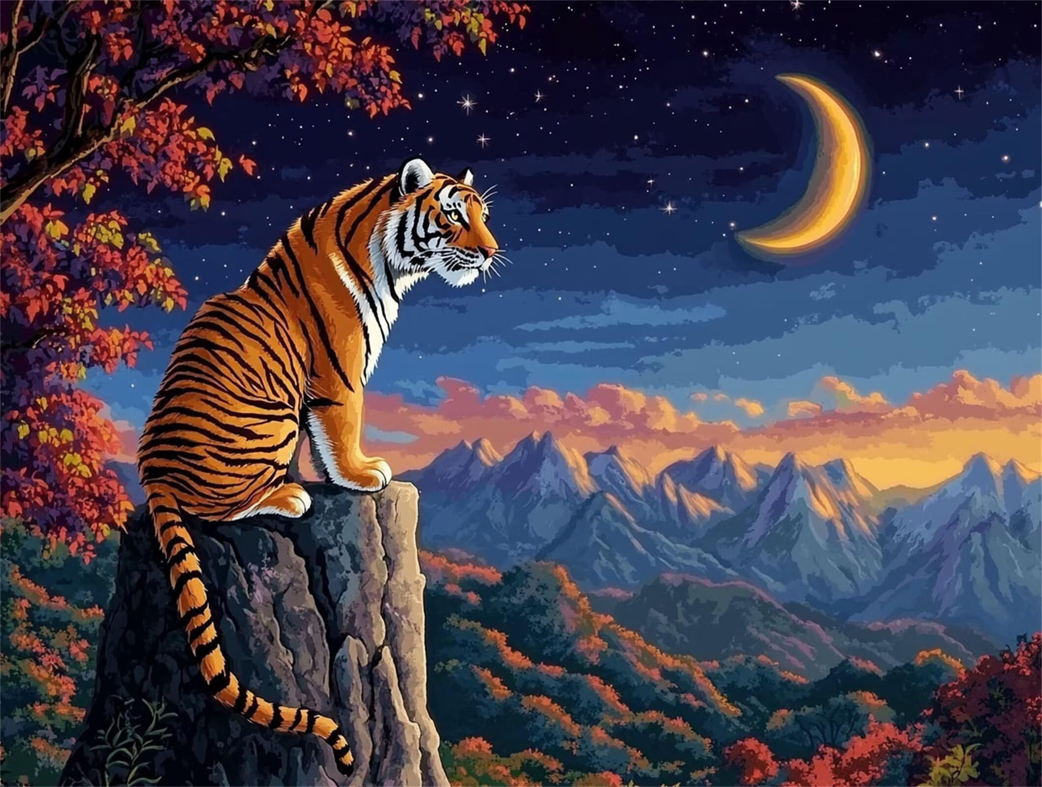 Diamond Painting Landschaft, 5D Diamond Painting Erwachsene 70x90cm qw1-699