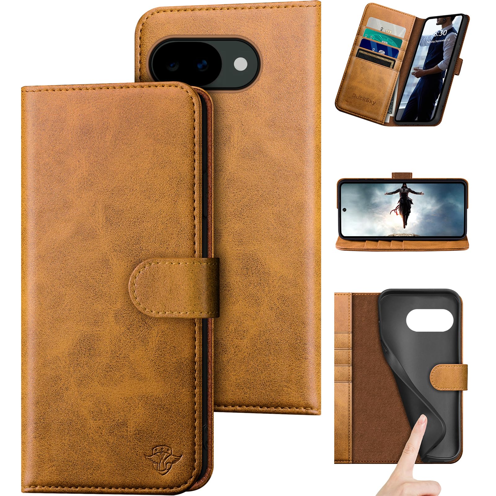 Coque Google Pixel 10A avec 4 emplacements cartes et anti RFID - 8