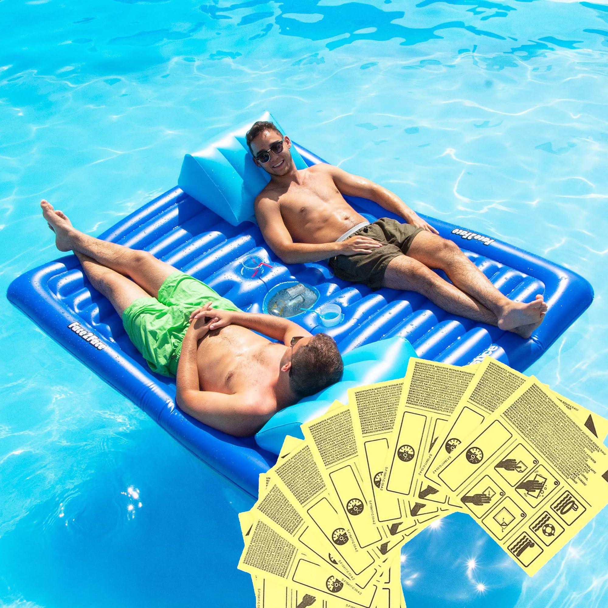 Reparaturflicken, Flickzeug Luftmatratze, Wasserfeste Luftbett Flicken, Luftmatratze Flicken, Flickzeug Pool, Flickset Luftmatratze für Poolreparatur 