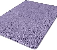 Vista 346 de Yeaban Juego de alfombras de baño verde manzana 2 piezas (20" x 32" y 17" x 24"), tapetes de baño de felpilla gruesa Alfombras de baño absorbentes