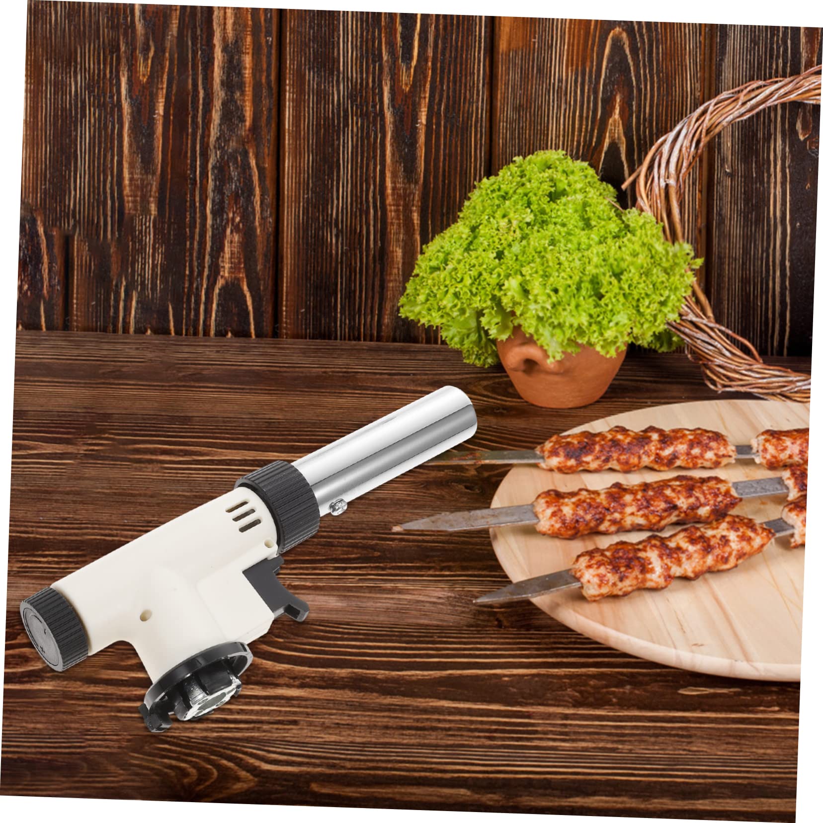 Ciieeo Torch Culinary Cooking Tool Adjustable Flame Propane Torch for Baking Brulee and Searing Meat Versatile Easy Use with Thermal Insulation and Preheating Tube for Outdoor Cooking and