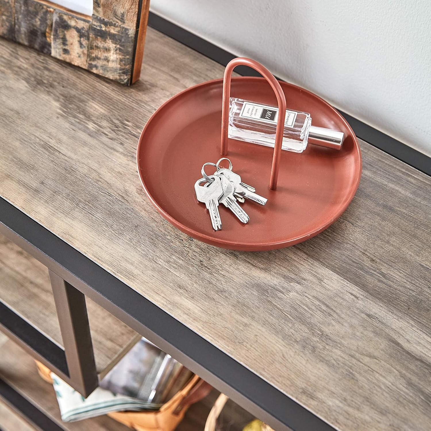 Linsy Home Console Table, Wood Sofa Table with Storage Shelves for Home Living Room Hotel Office Showing Room. : Home & Kitchen