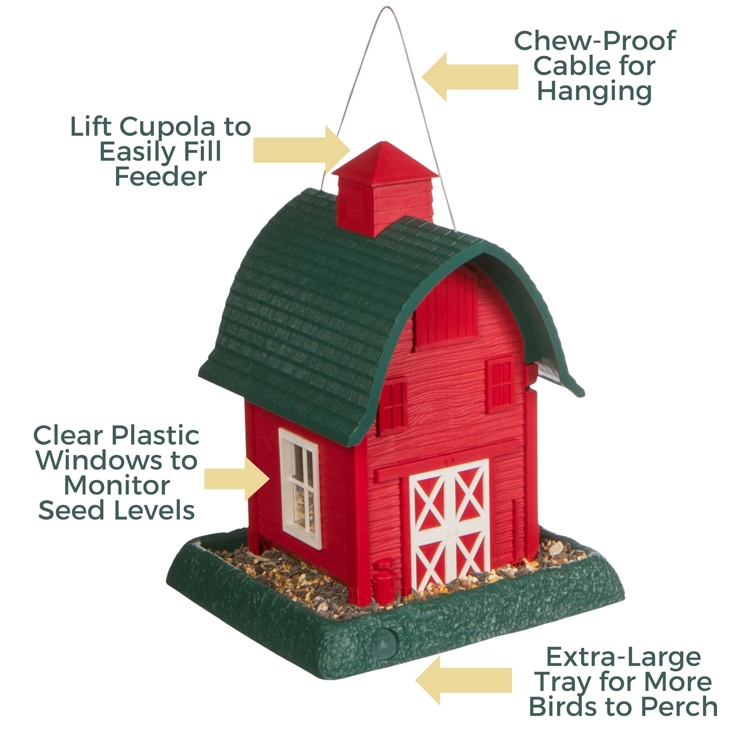 Village Collection bebedero para aves en forma de casa.