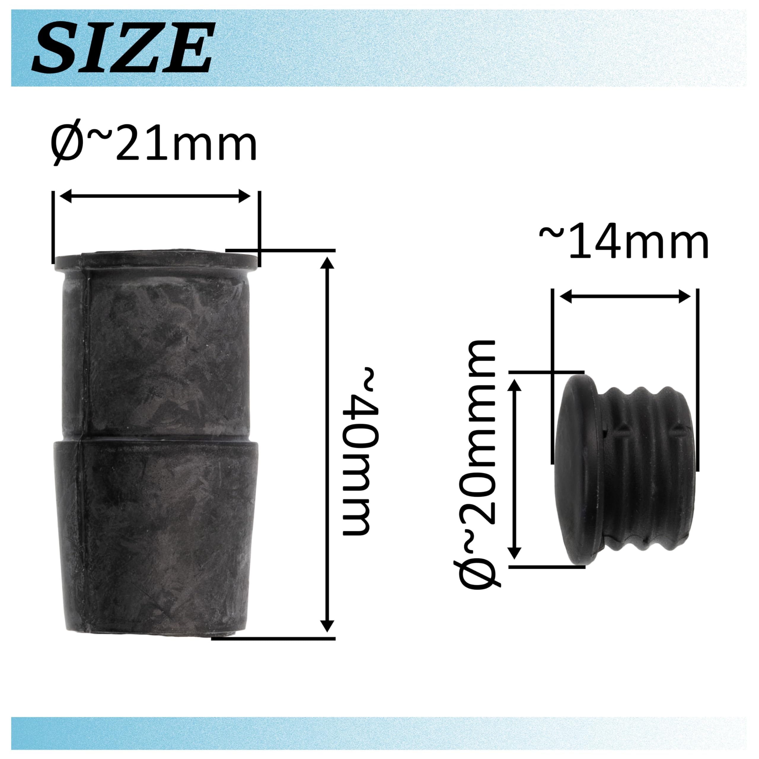 AERZETIX Set Boccole Di Guida Per Pinza Freno | Compatibile Con OE 2E0698295, 2E0698647D, 443939 - Foto 5