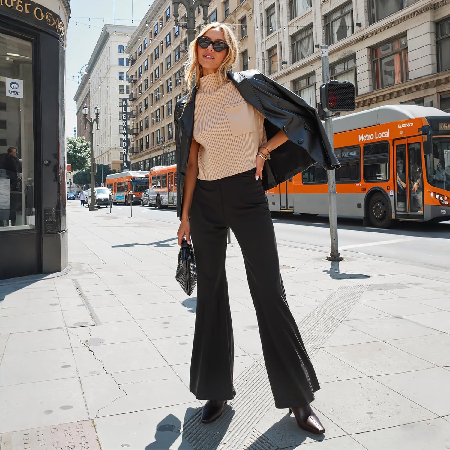 Mattiventon Fall Boots for Women Square Toe Kitten Heels Faux Suede Short Low Heel Dressy Ankle Bootice with Side Zip - Image 5