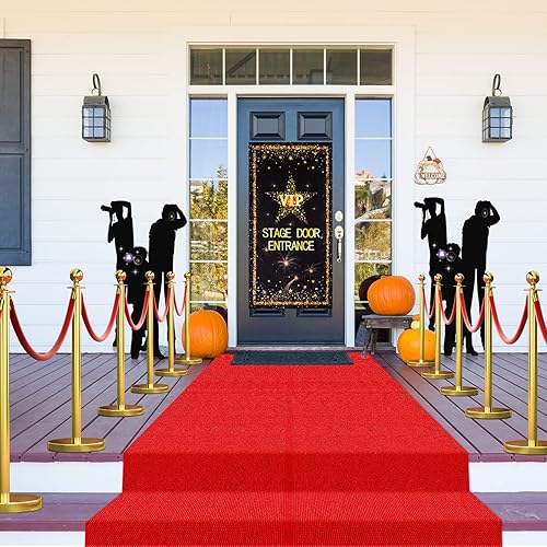 Miniatura 7 de Timtin VIP - Pancarta de entrada para puerta de escenario, telón de fondo de fotografía, alfombra roja, para decoración de fiestas, 2.6 x 15 pies,