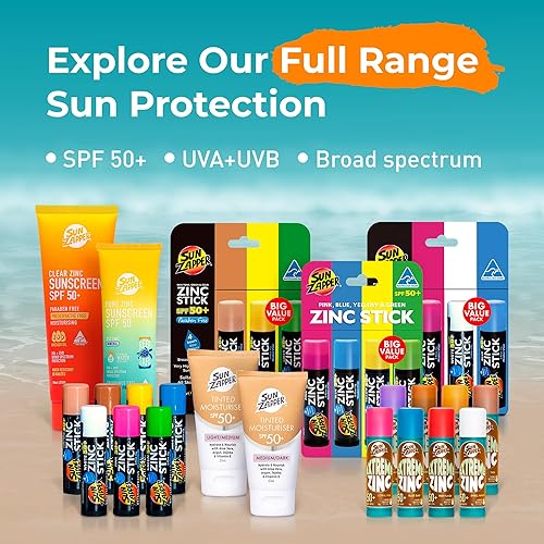 Miniatura 6 de Sun Zapper Protector solar de óxido de zinc rosa mineral SPF 50+ resistente al agua para cara y cuerpo, adultos, niños (0.42 onzas, 0.42 oz) de