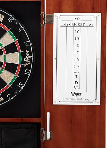Vista 12 de Viper metropolitan conjunto de tablero de sisal/cerda para dardos de punta de acero y gabinete. Espresso Finish