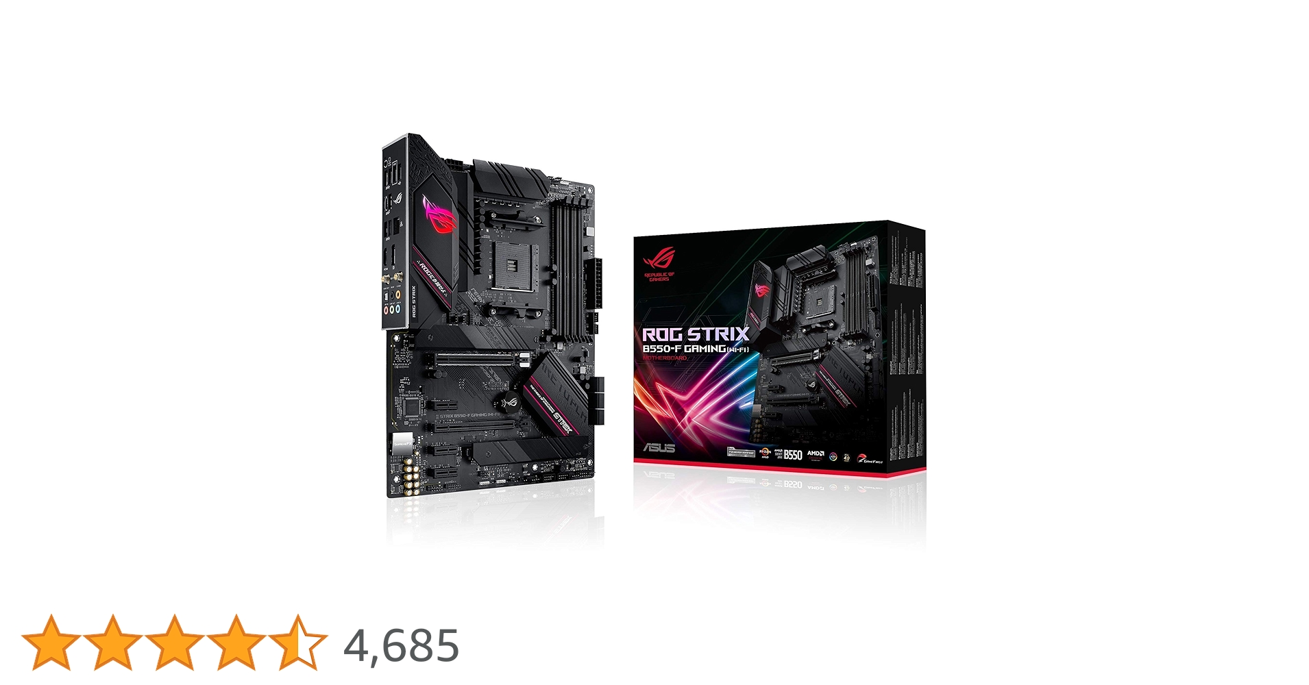 Amazon | ASUS ROG Strix B550-F Gaming (Wi-Fi 6) AMD AM4 (3rd Gen