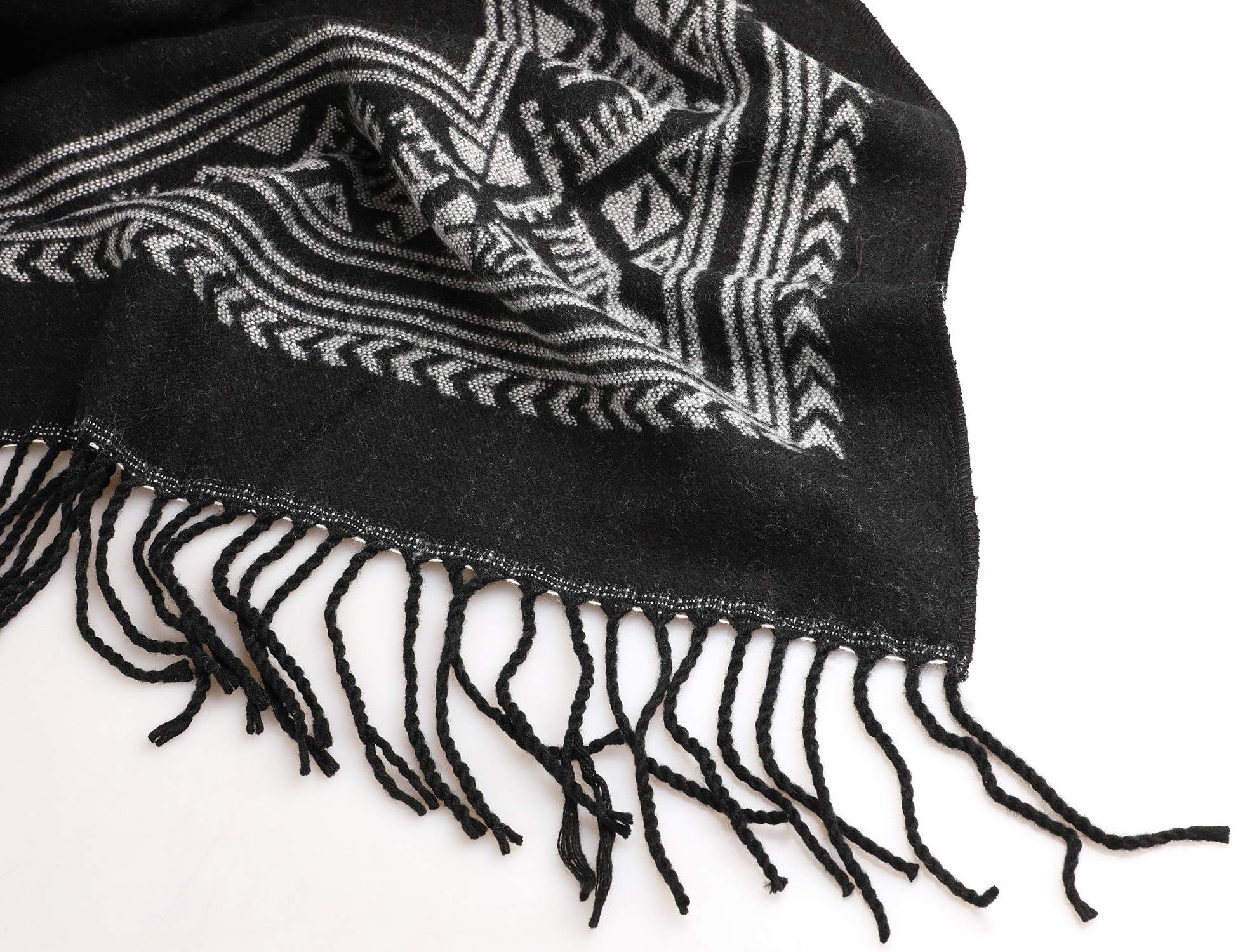 Superora Poncho Châle Elégant Chaud Ouvert à Carré Automne Hiver Femme