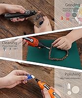 Vista 6 de HARDELL Accesorios para herramientas rotativas, 227 piezas, kit de accesorios de herramientas rotativas eléctricas, vástagos de 1/8 pulgadas