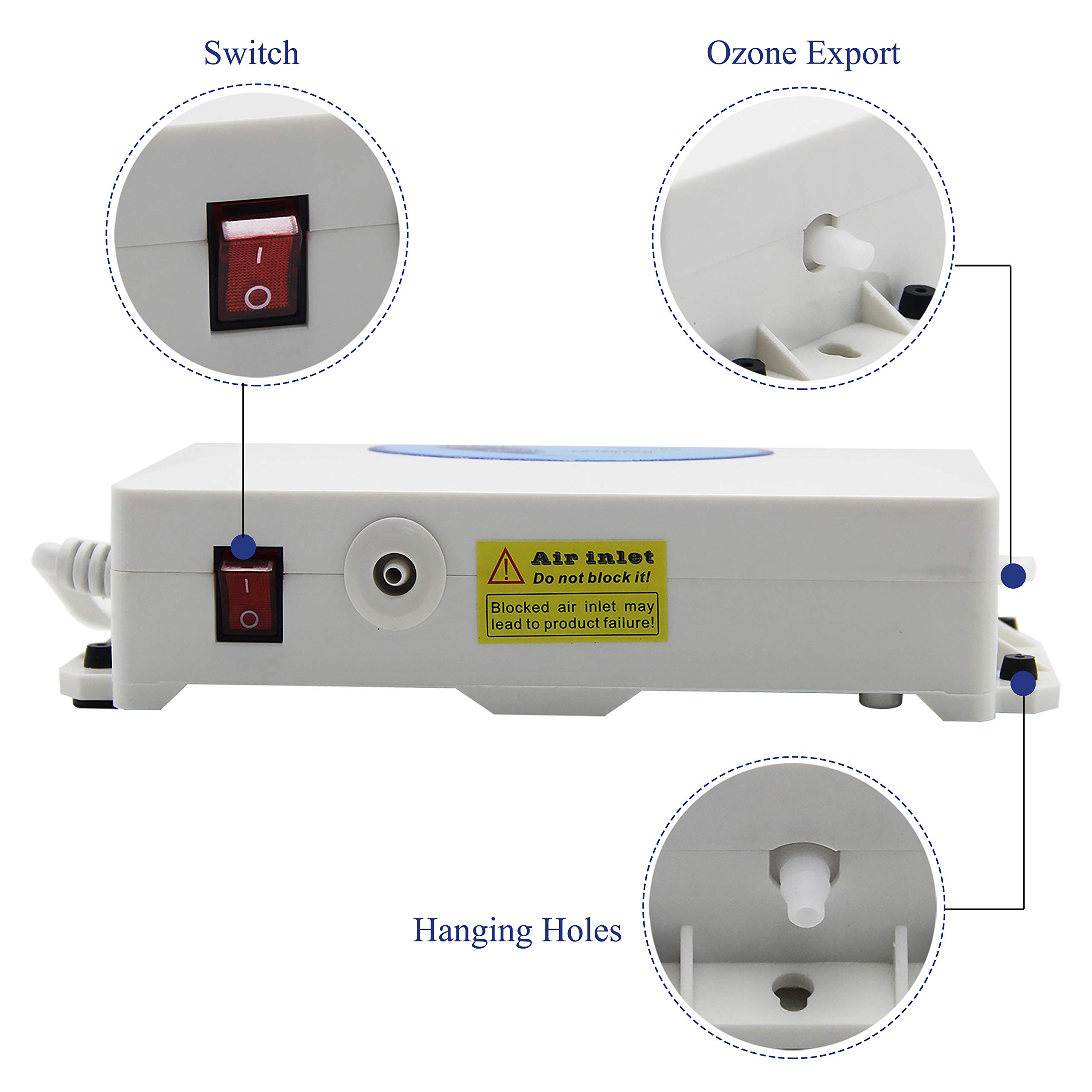 cgoldenwall zo-30 N hogar Generador de Ozono ozono máquina frutas y verduras máquina de desintoxicación purificador de aire y agua Ozonizador 110 V/220 V 200 mg/h, 220V