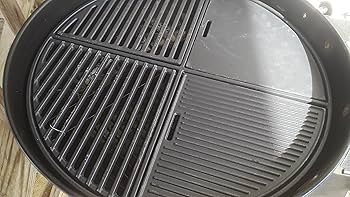 Onlyfire BBQ Griddle And Grate Combo Kit For Weber 26 Inch Kettle Charcoal Grills