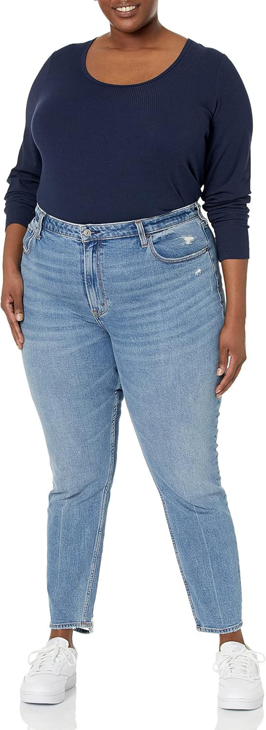 Amazon Essentials Sweater for Women, Long Sleeve Slim-Fit Rib Scoop Neck (Available in Plus Size), Pack of 2 - Image 8