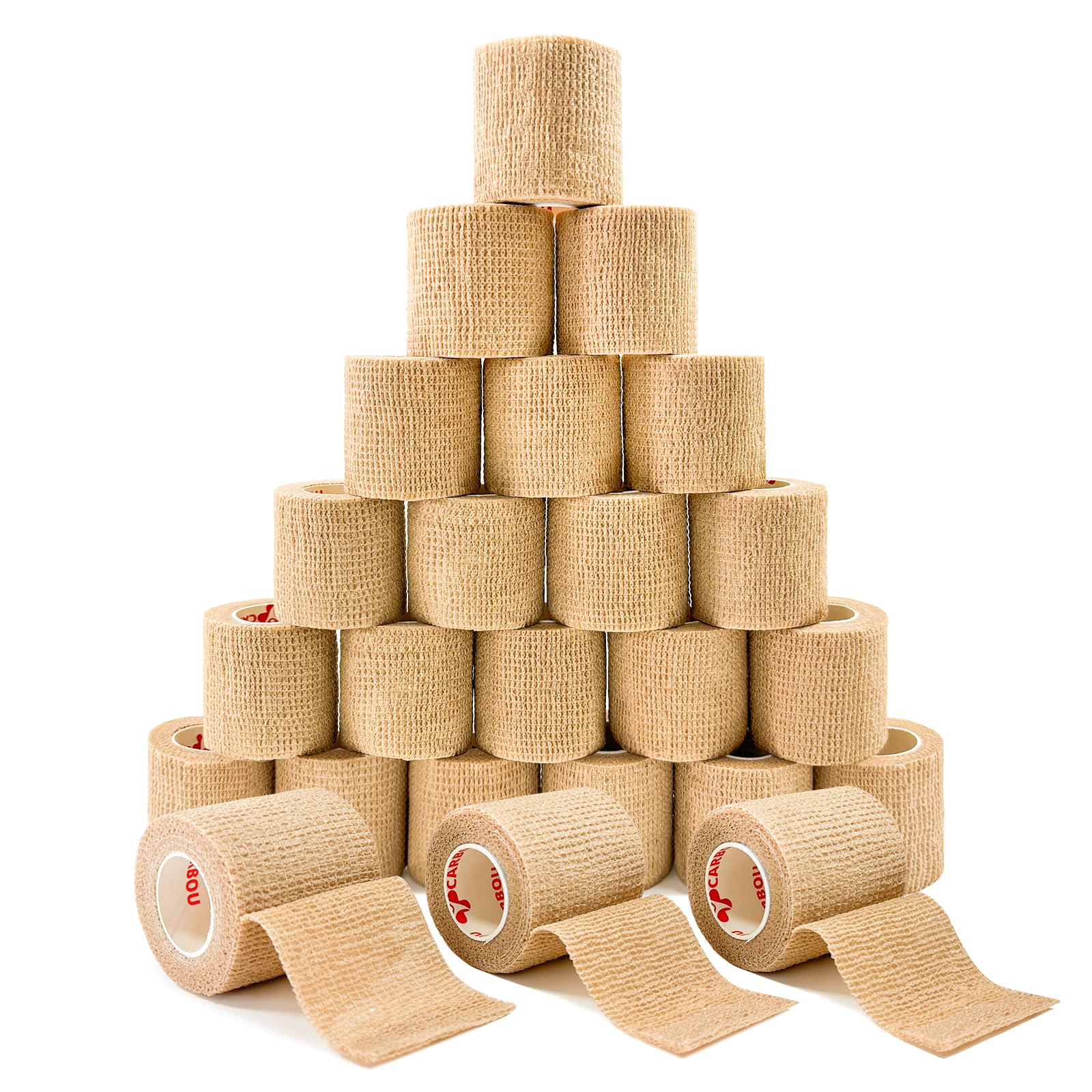 CARBOU Self Adhesive Cohesive Bandage Wrap 8 Pack 4x5yd Cohesive Tape Beige — Amazon image 13