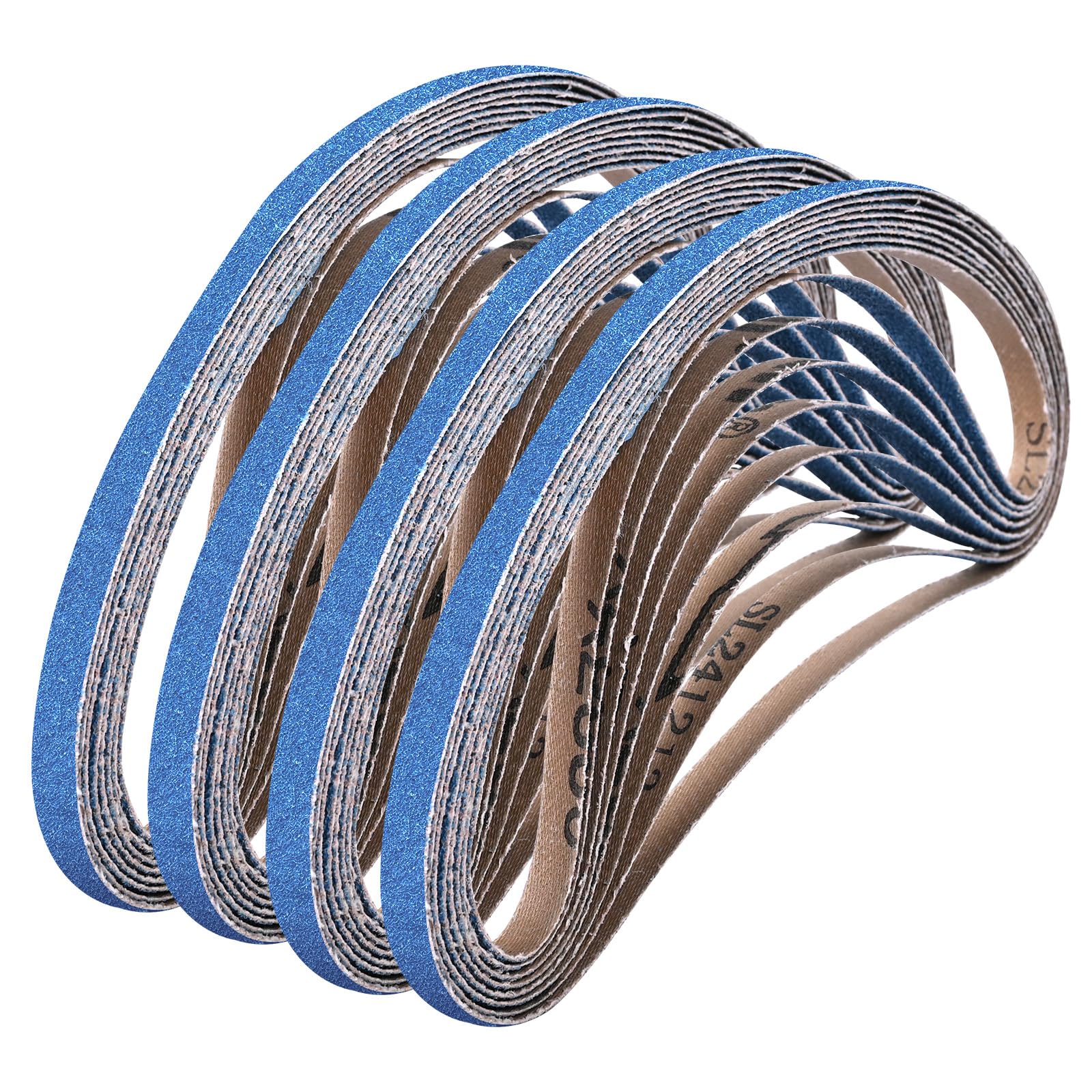 Shineboc Sanding Belt 9 x 533 mm, 30PCS Sander Belts 100 Grit for Polishing Metal Wood