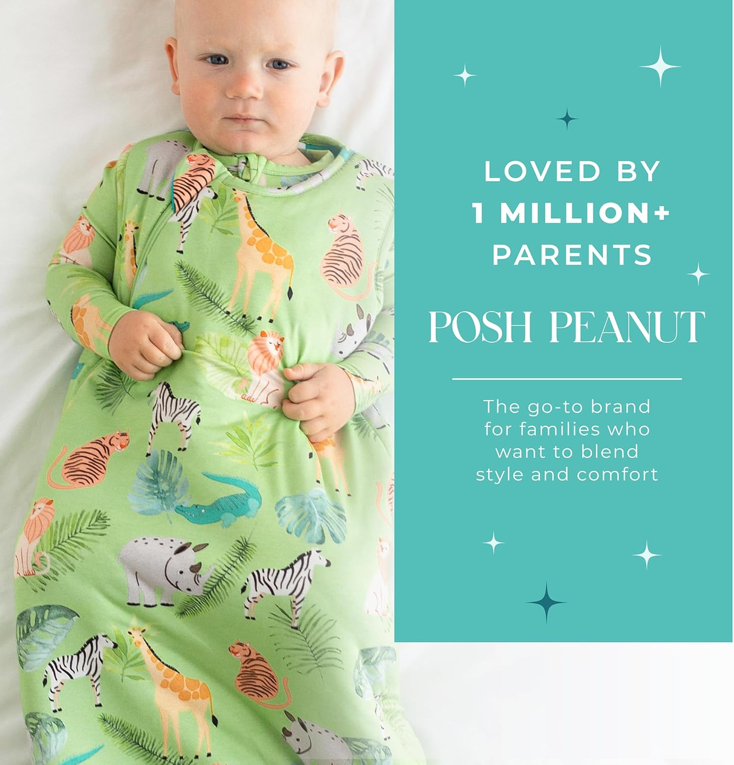 Posh Peanut 2.5 TOG Sleepsack - Viscose from Bamboo Baby Wearable Blanket for Toddlers & Infants - Plush Newborn Sleep Sack - Image 5