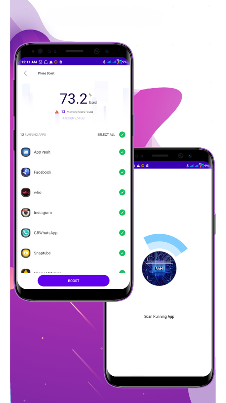 Clean Now game booster, battery saver, RAM cleaner App on Amazon
