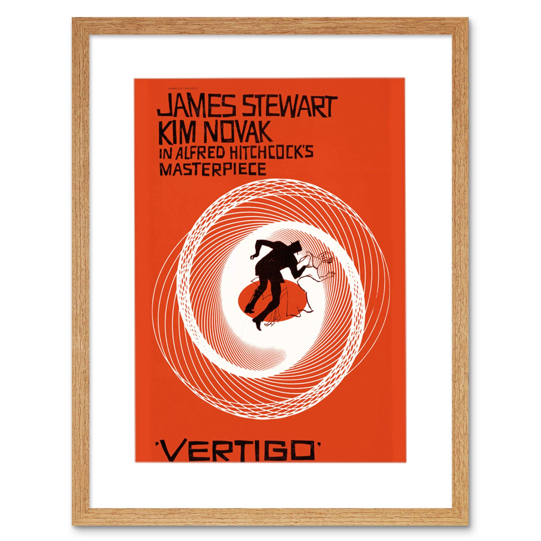 Wee Blue Coo Ad Movie Film James Stewart Hitchcock Vertigo Framed Art Print Picture F12X152