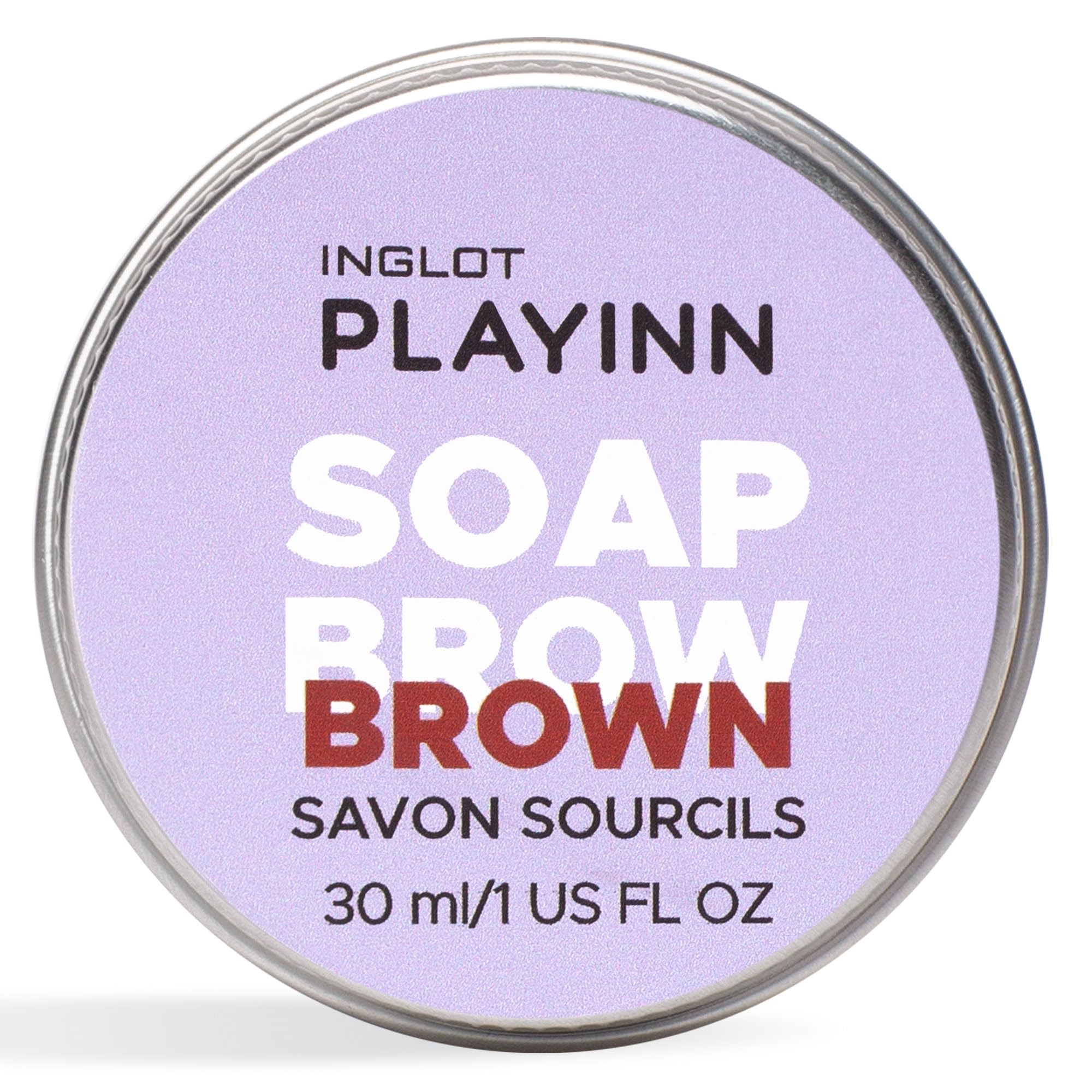 InglotPLAYINN Soap Brow, 30ml/1 fl oz - Strong Hold Transparent Styling Soap for Natural and Defined Brows, Long-Lasting Smudge-Free Formula, Compact and Travel-Friendly