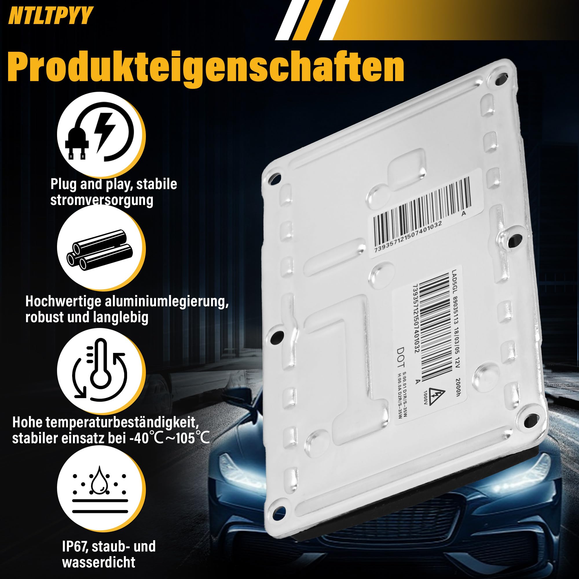 Xenon Scheinwerfer Vorschaltgerät Steuergerät für Audi B6 A4 S4 BMW E81 E87 Cadillac Cts SRX, HID Vorschaltgerät für C4 Seat Opel Passat B6 3D0907391B 8E0907391A