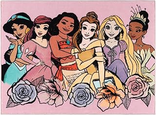 Gertmenian Disney Princesses Indoor Area Rug - 3x5 Small, Non-Slip, Idea...