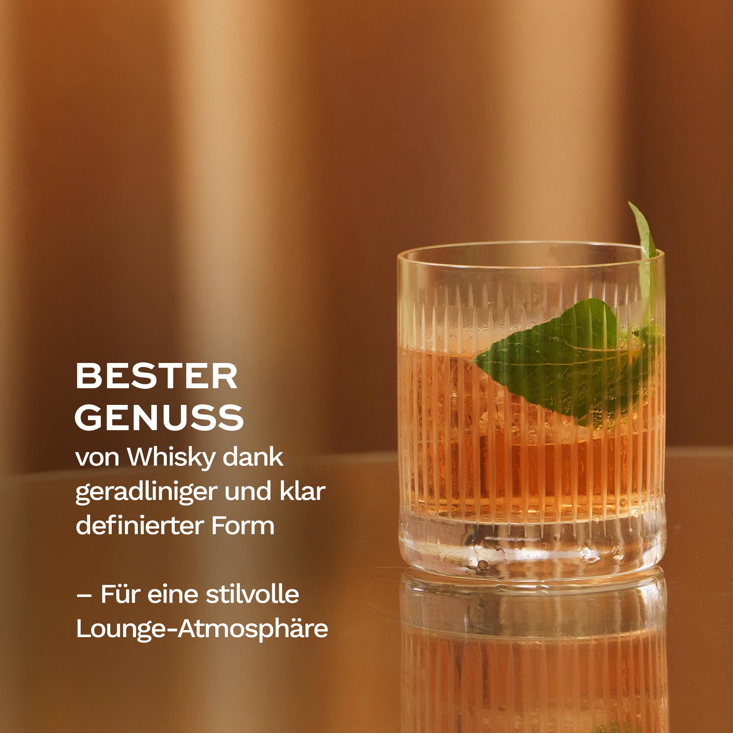 Stölzle Lausitz NYB Soho Whiskygläser Tumbler 320 ml, 6er-Set | Whiskygläser und Tumbler im zeitlosen Design für Whiskygenuss, aus bleifreiem Kristallglas, spülmaschinengeeignet