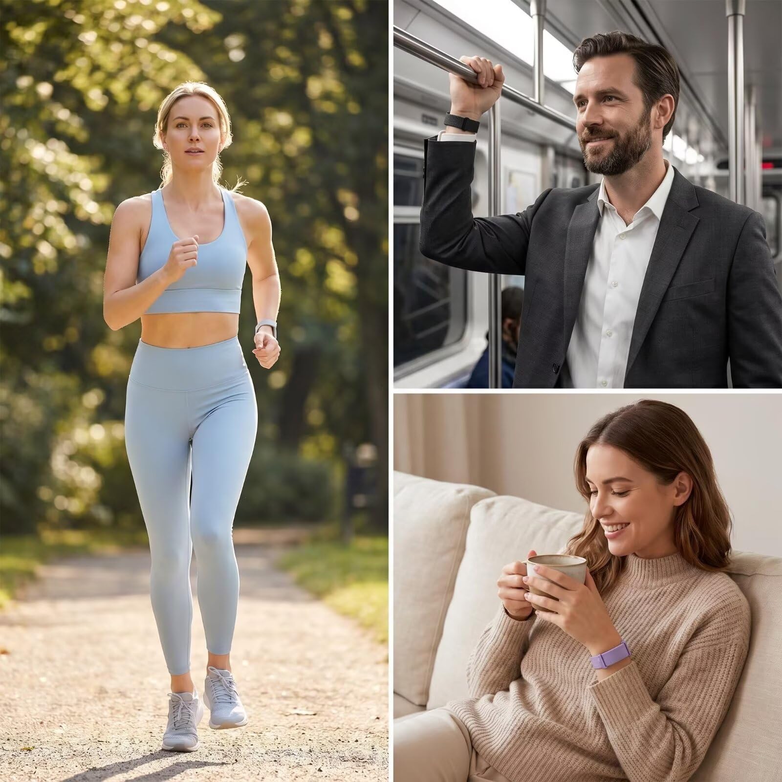 Pasek kompatybilny z Google Fitbit Air, tkany nylonowy pasek do zegarka, jednolity, wymienny pasek do zegarka sportowego.