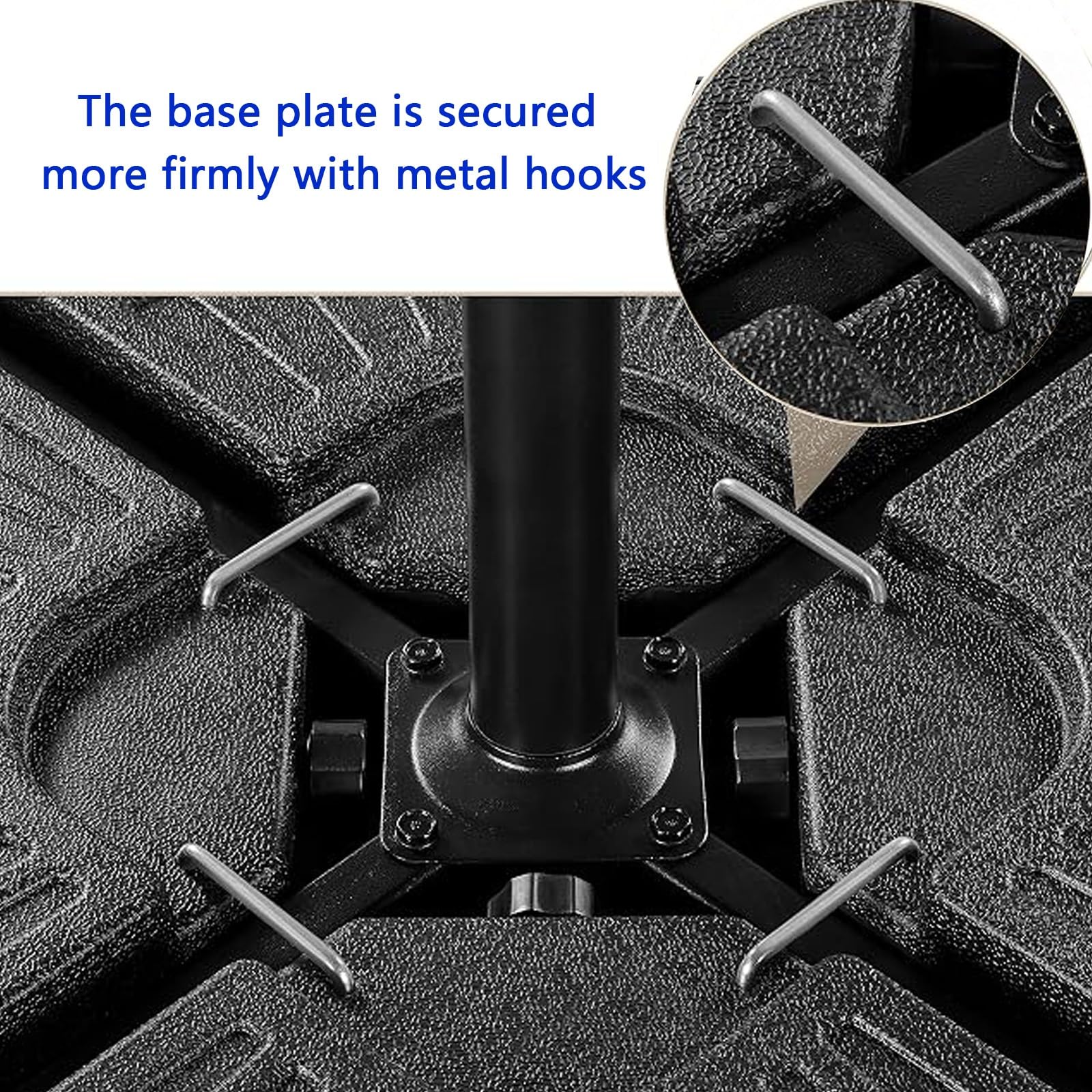 Questo Supporto per contrappeso per ombrellone, Base per ombrellone, 4 basi per ombrellone a Forma di ventaglio,