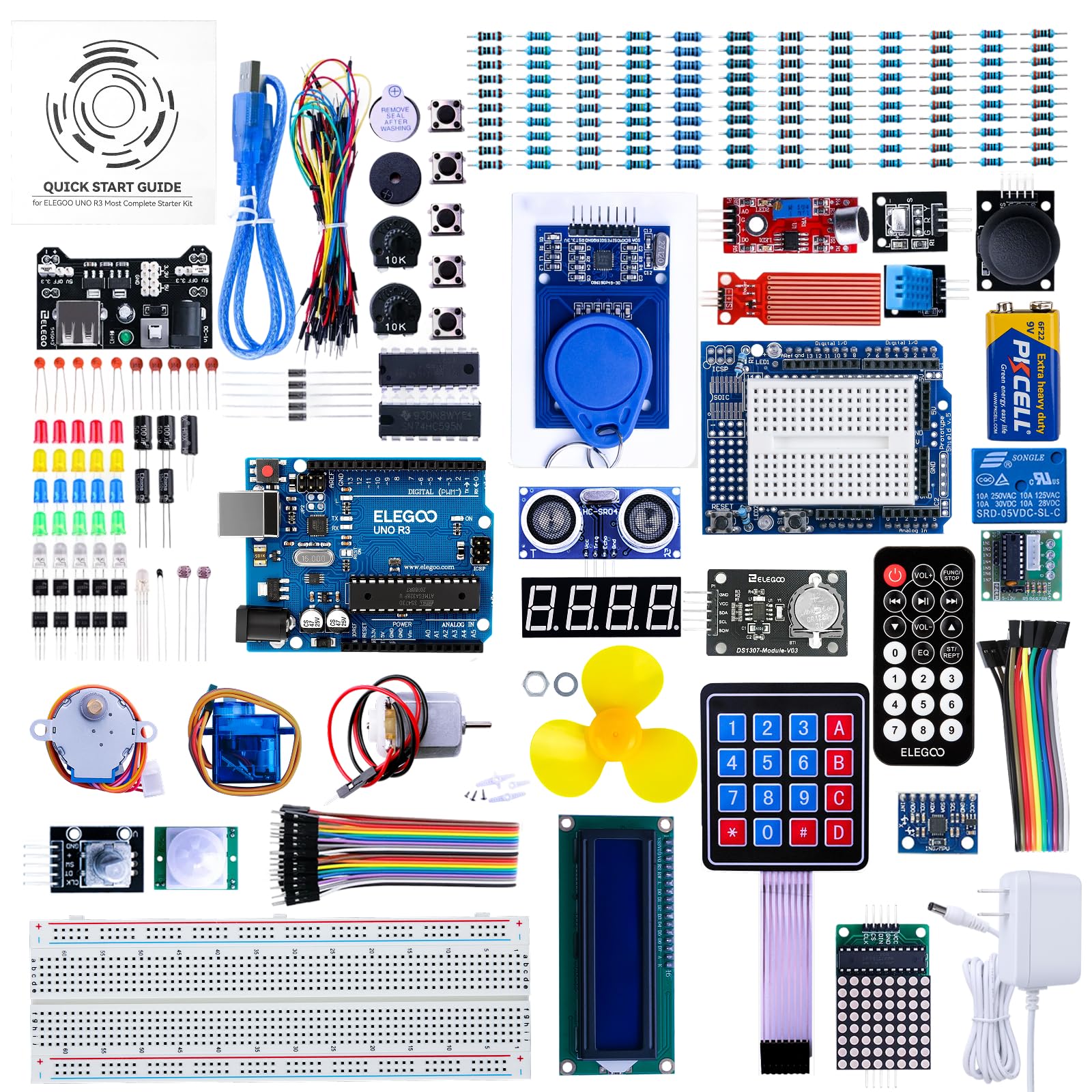 ELEGOO UNO R3 Project Complete Starter Kit with Tutorial for