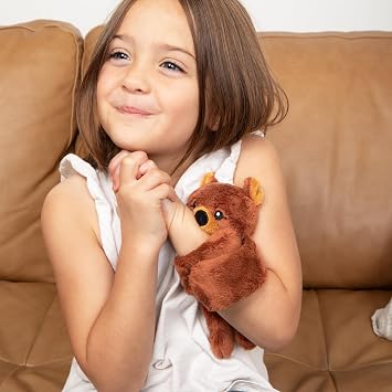 HUGIMALS Hug Babies Darby the Bear Cute Mini Plush Stuffed Animal for Kids | Soft & Cuddly Portable Comfort Adorable On-The-Go Companion for Travel School & Adventures Ages 2+