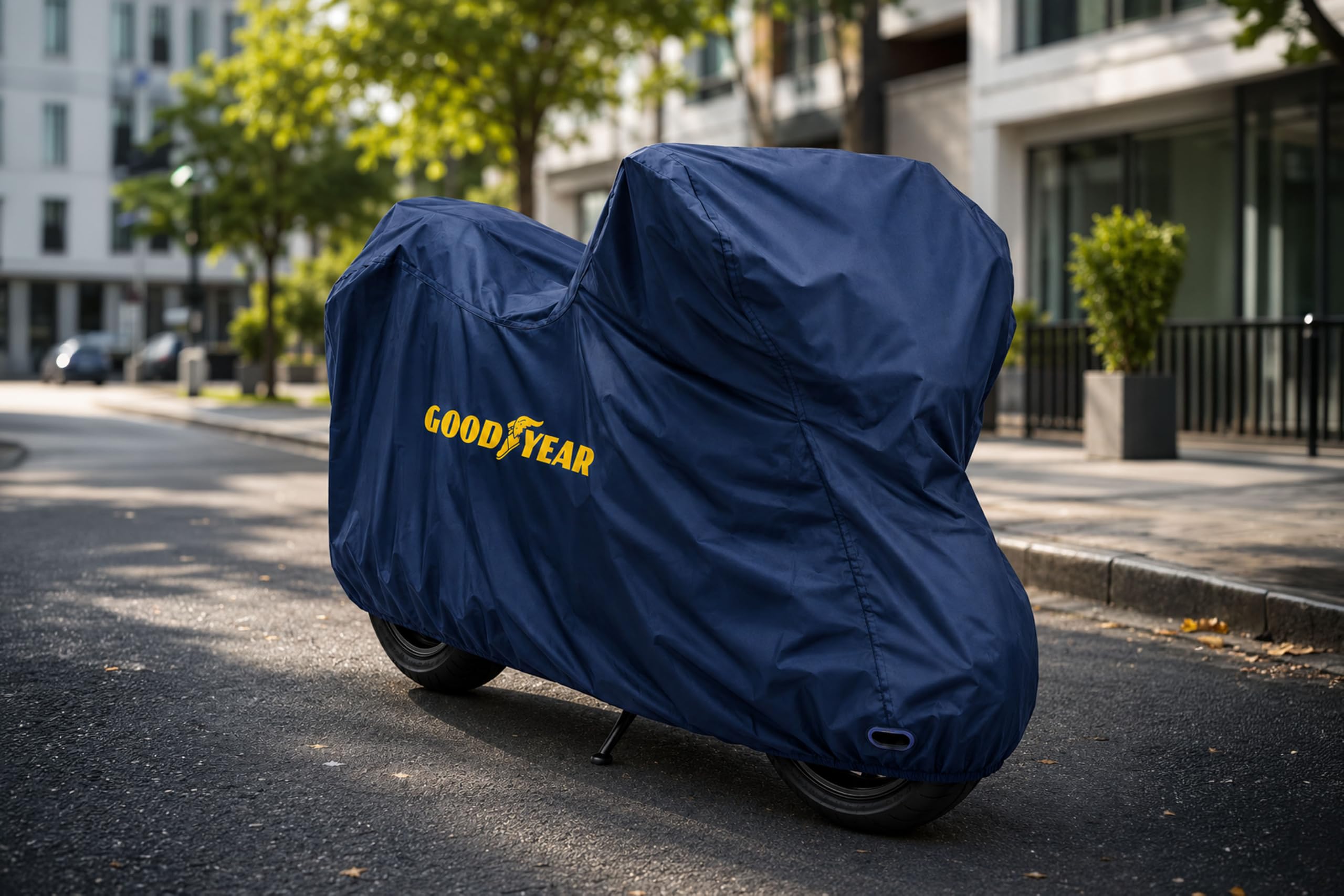 Goodyear GOD7023 Pokrowiec na motocykl wodoszczelny z opakowaniem do przechowywania Niebieski