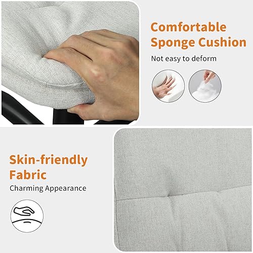 Miniatura 3 de Silla de escritorio para oficina en casa cómoda, silla cruzada sin brazos con ruedas, silla de tocador, sillas de oficina, giratorias, altura