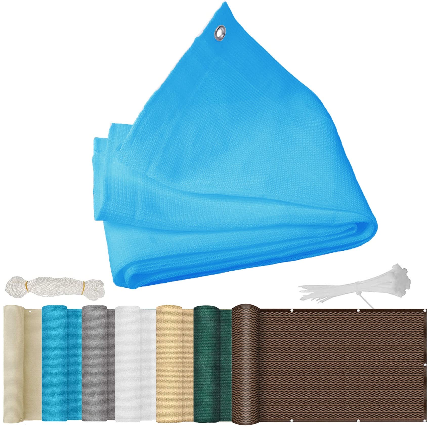 Voile d'ombrage pour terrasse 5.5x5.5m profitez d'une ombre fraîche au jardin