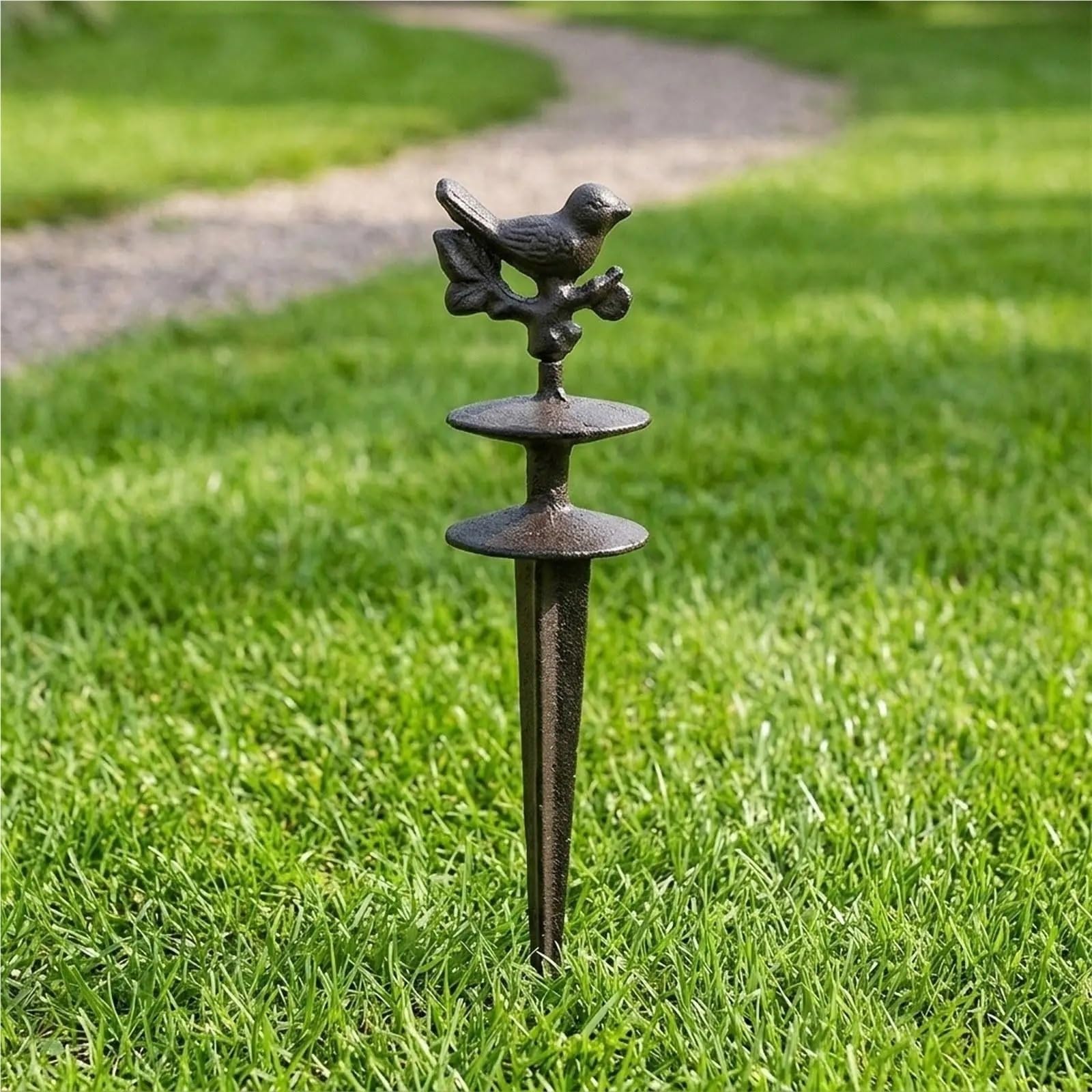 Picchetto guida for tubo da giardino 2 pezzi, facile installare, paletto in PVC for prato all'aperto per cortile, bordi sentieri