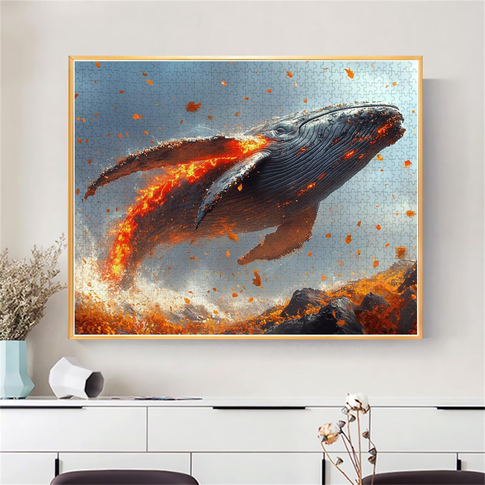 Puzzle Erwachsene 2000 Teile Wal Traum Educa Jigsaw für Kinder ab 8 Jahren Mädchen Jungen, Erwachsene Impossible Klassische Puzzles Schwer, Anspruchsvoll Spielspaß, Als Familienspiel 70x99cm t-382