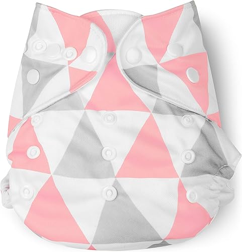 Miniatura 9 de Pañal de tela (triángulos rosados)