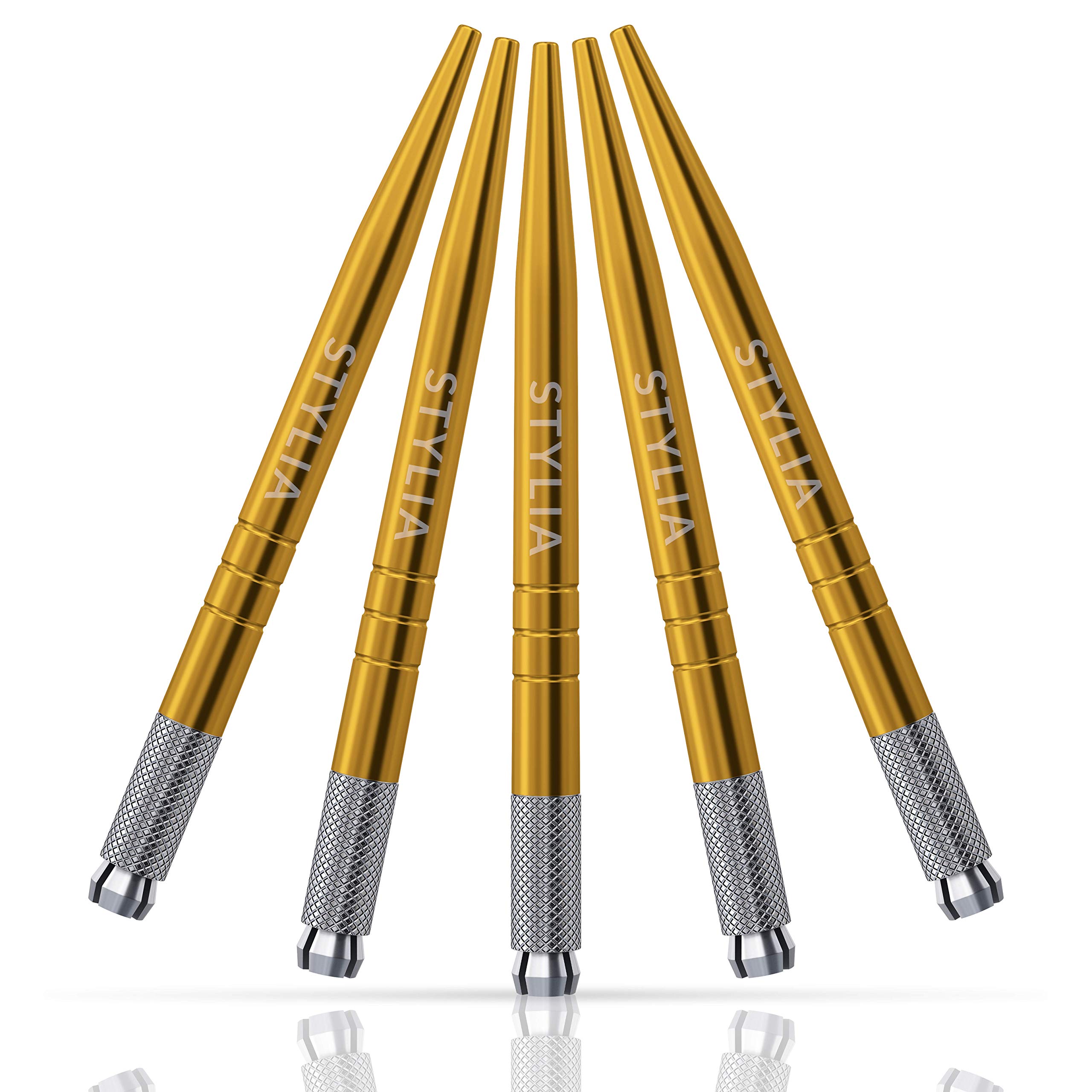 Snapklik.com : Microblading Pens Gold Light Manual Tattoo Eyebrow Pens ...