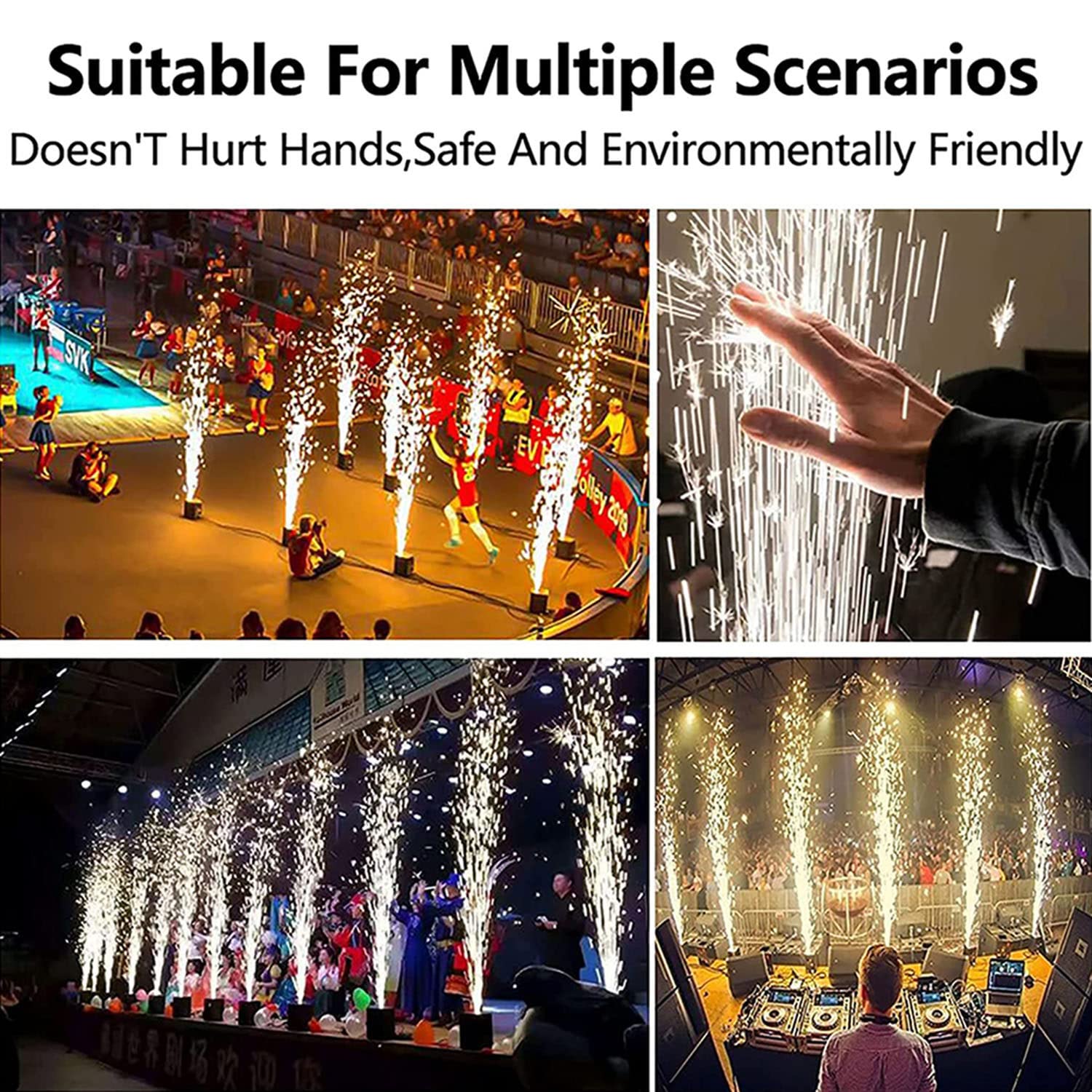 Macchina Fuochi D'Artificio A Freddo 500W - Con Telecomando DMX, Per Discoteche E Eventi - Foto 3