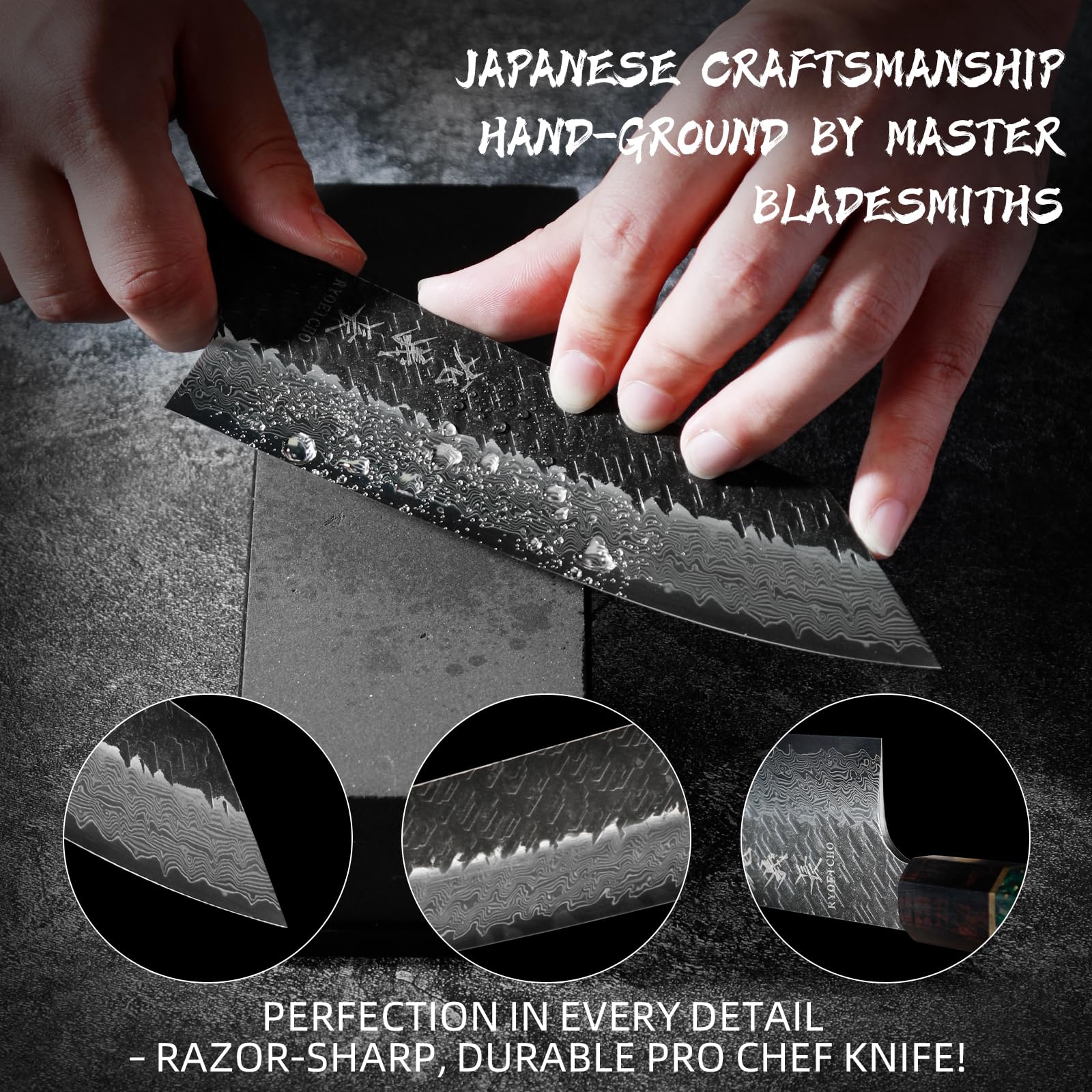 Japanese Kiritsuke Chef Knife, 7.5 Inch 71-Layer SLD Damascus Chef's Knives — Amazon image 7